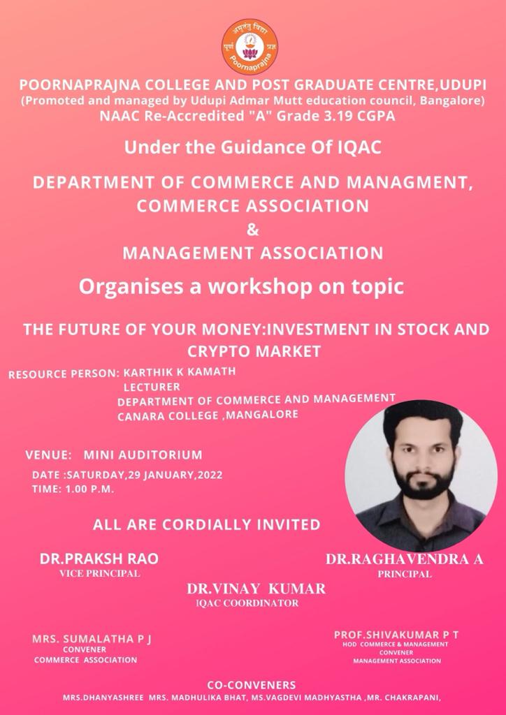 Workshop on the future of your mony