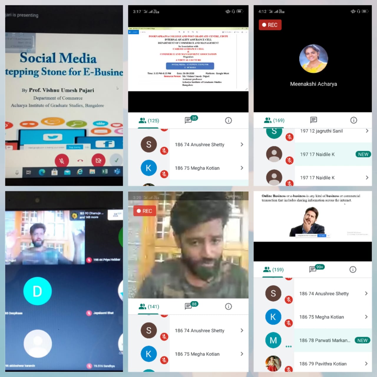 A Virtual Lecture on Social Media - A stepping stone for E - Business