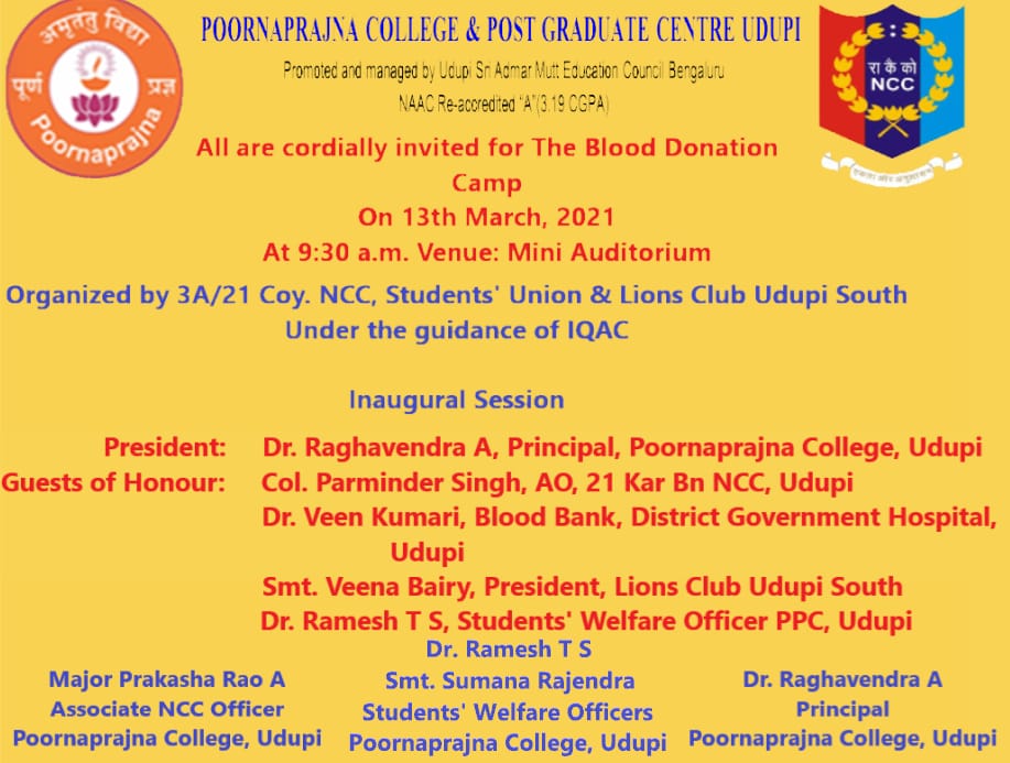 Blood donation camp