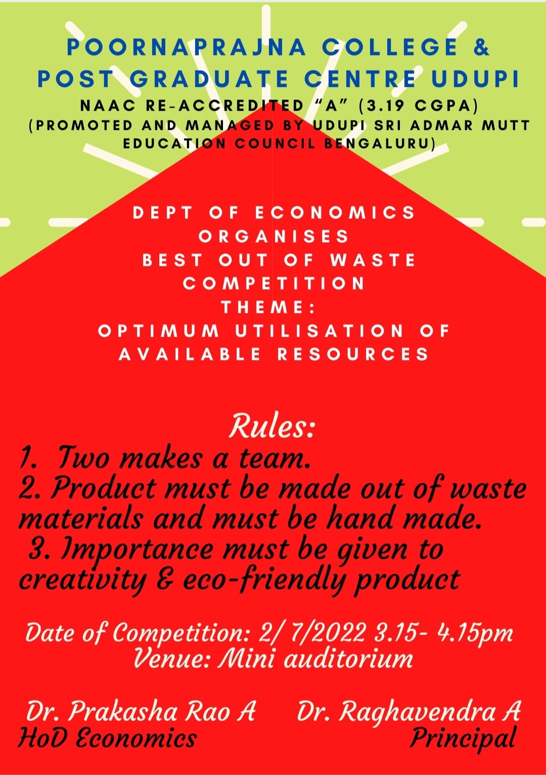 Best Out of Waste competition