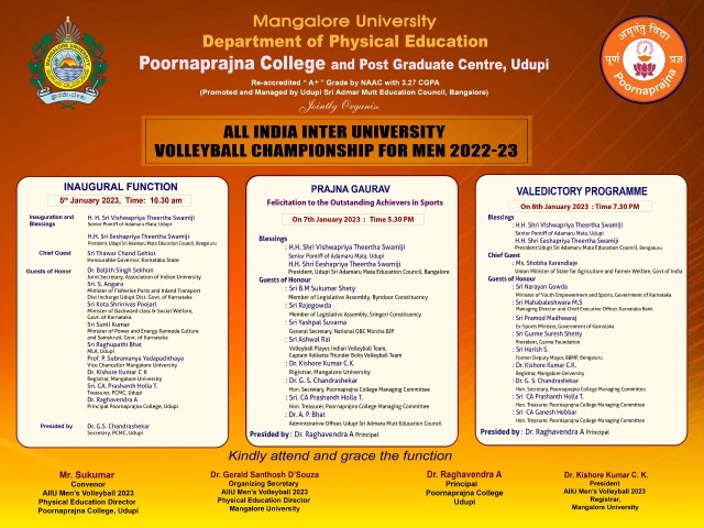 ALL INDIA INTER UNIVERSITY VOLLEYBALL CHAMPIONSHIP FOR MEN 2022-23